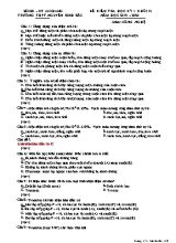 Đề kiểm tra học kỳ I môn Công nghệ Lớp 12 - Năm học 2019-2020 - Trường THPT Nguyễn Sinh Xắc (Kèm đáp án)